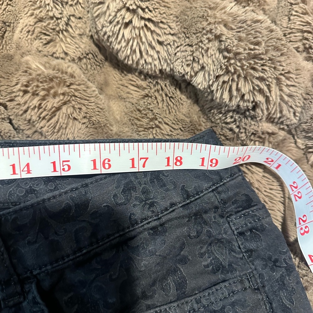 Chaps Black Floral Pattern Pants - image 5